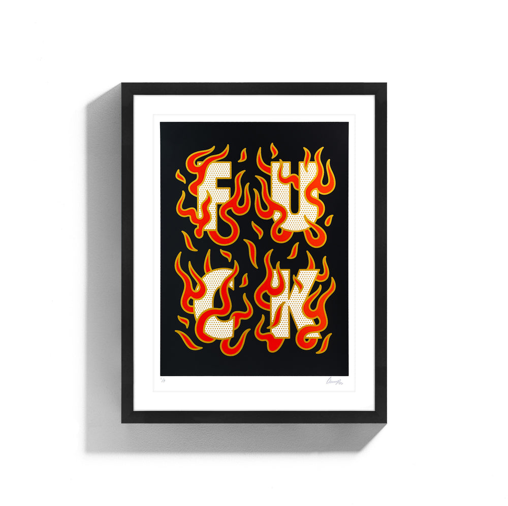 F*CK • Framed Limited Edition Print • Black