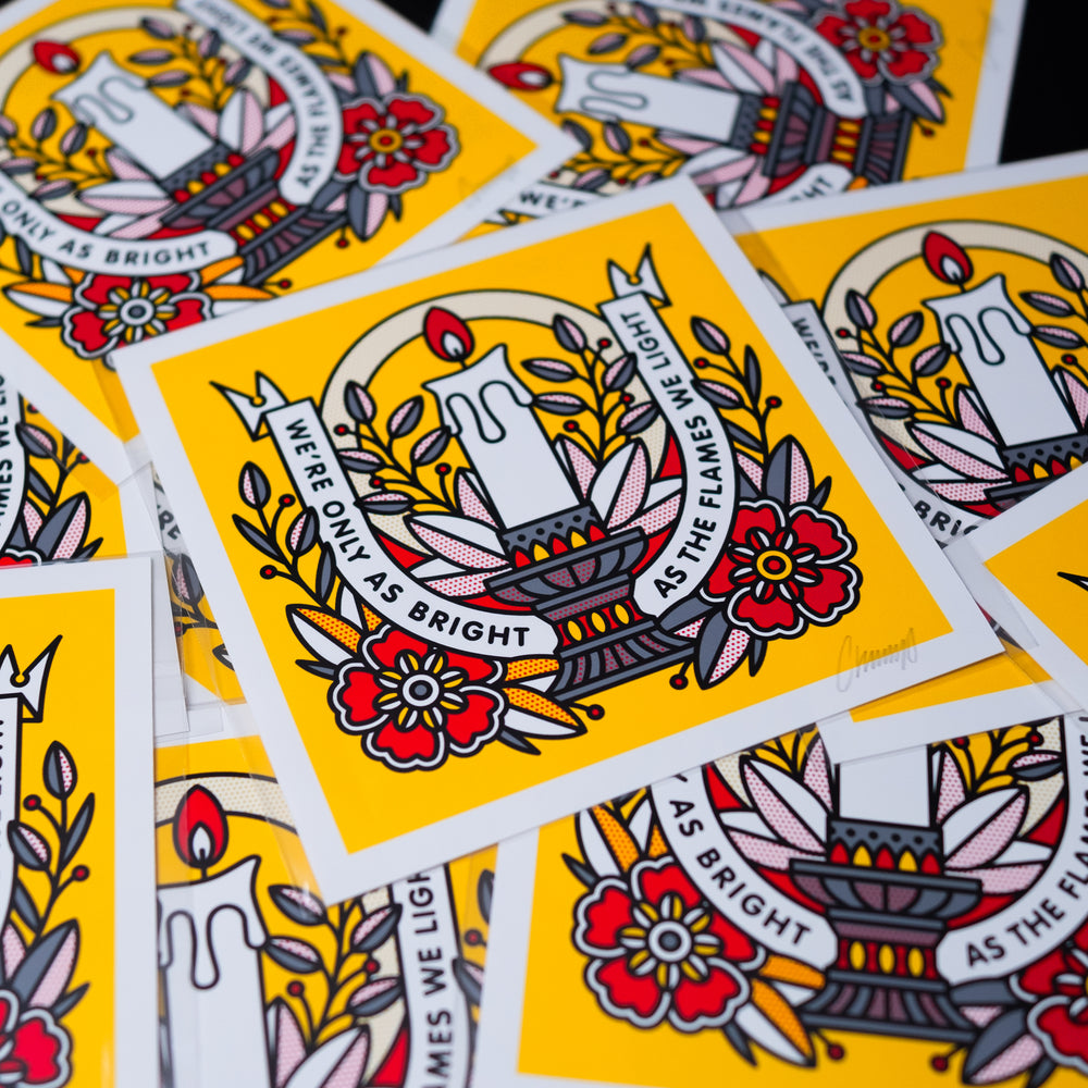 Flames We Light Mini Print