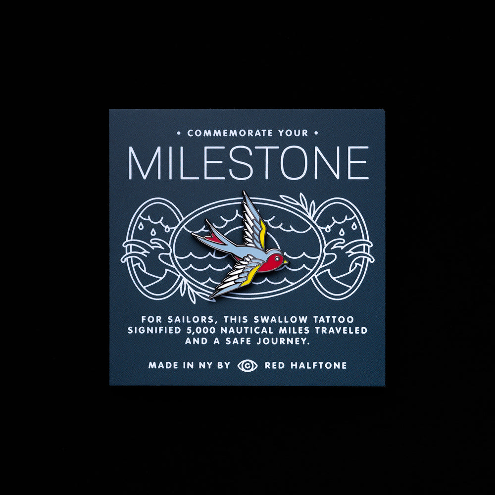 Swallow Milestone Pin