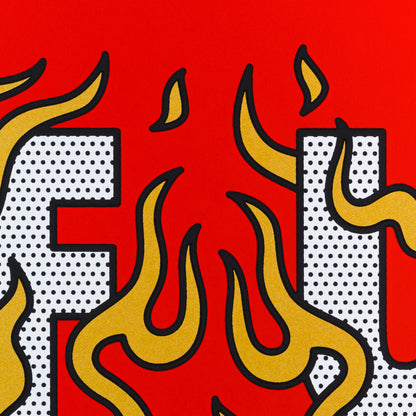 F*CK • Red • #1 • Framed