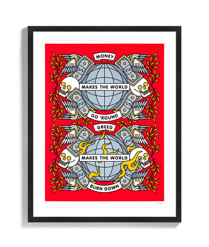 The World • Limited Edition Print • #1 • Framed