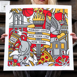 Nobody Loves NY Like NY • Limited Edition Print • Metallic Gold