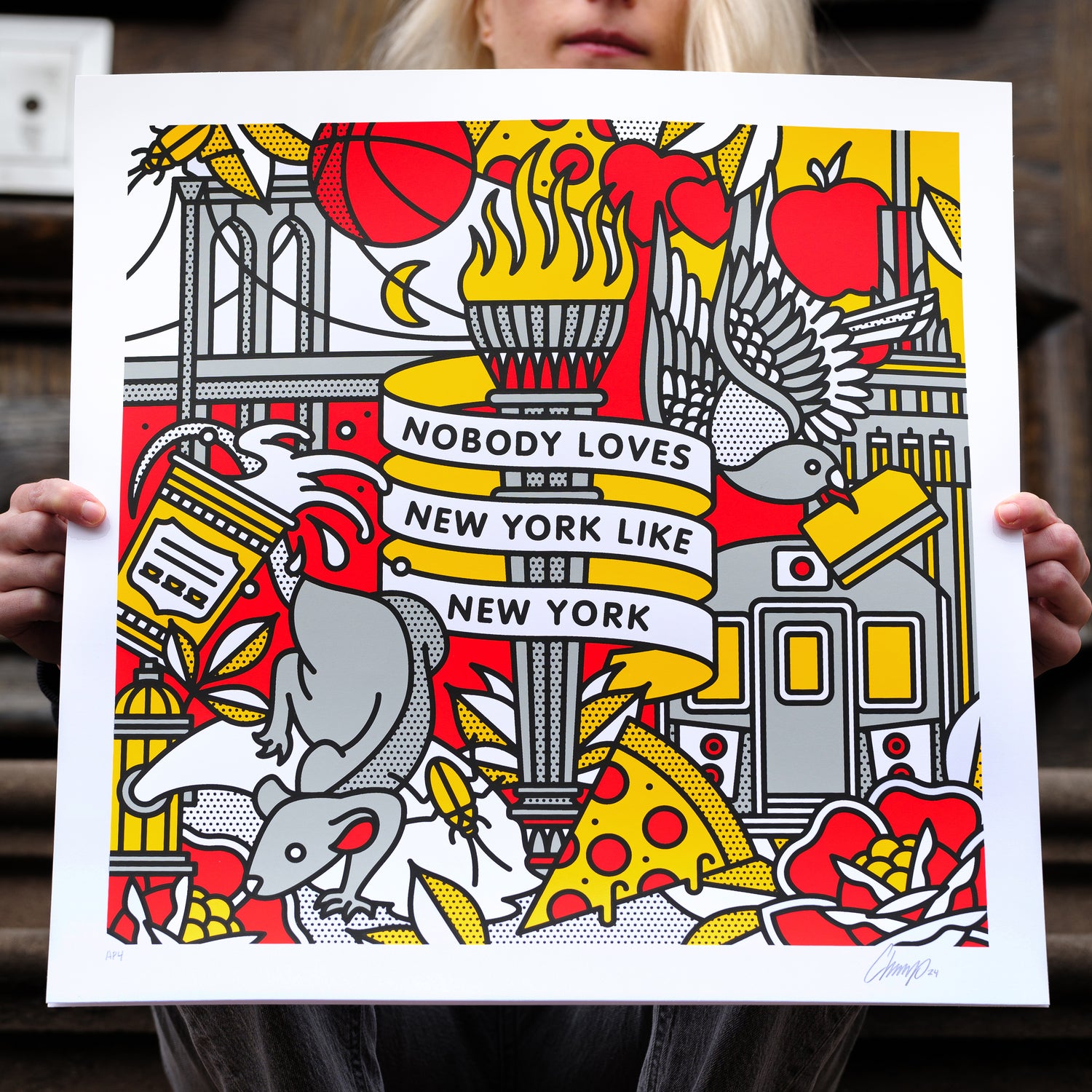 Nobody Loves NY Like NY • Limited Edition Print • Yellow