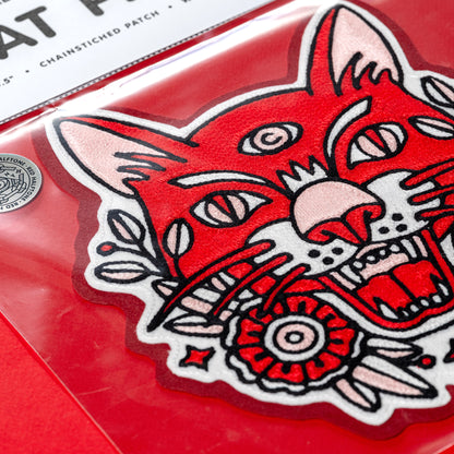 Red Halftone x The Happy Accident Club Oversized Cat Patch