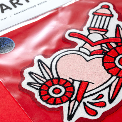 Red Halftone x The Happy Accident Club Oversized Heart Patch