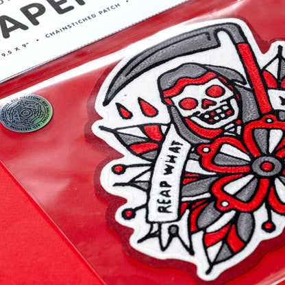 Red Halftone x The Happy Accident Club Oversized Reaper Patch