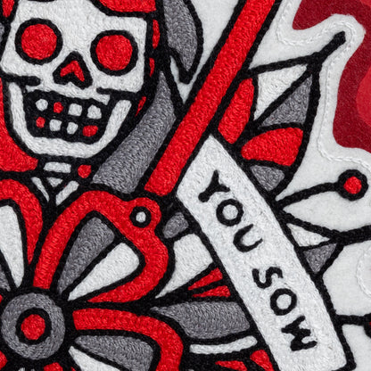 Red Halftone x The Happy Accident Club Oversized Reaper Patch