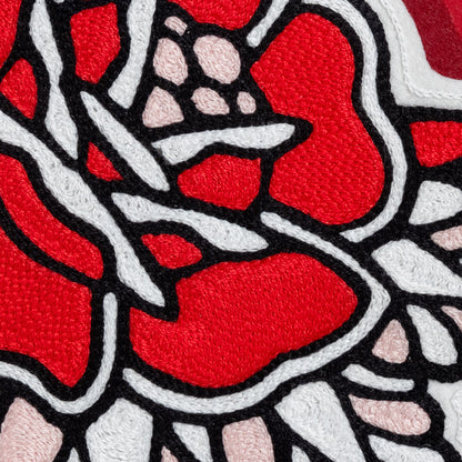 Red Halftone x The Happy Accident Club Oversized Rose Patch