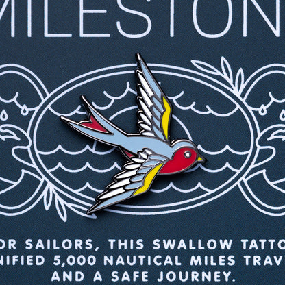Swallow Milestone Pin