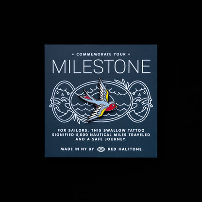 Swallow Milestone Pin